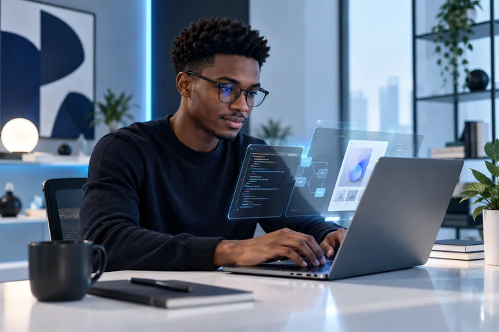 Criador a desenvolver uma solução digital com inteligência artificial
